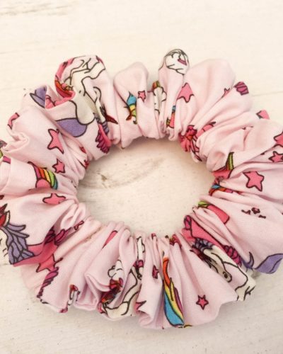 Itty Bitty Pink Unicorn Scrunchie