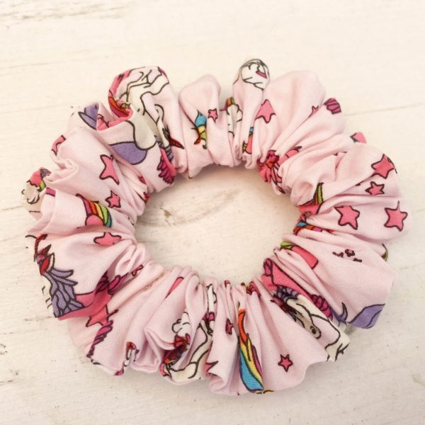 Itty Bitty Pink Unicorn Scrunchie