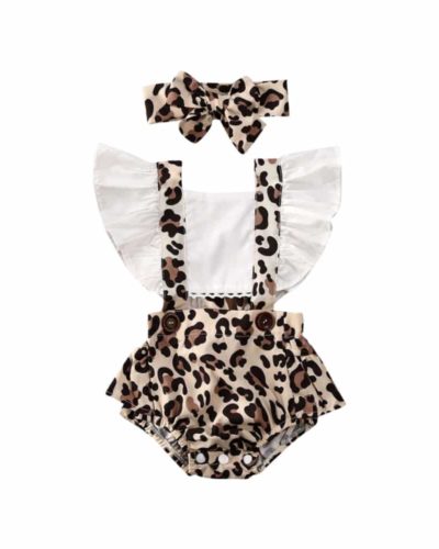 Itty Bitty Leopard Print Flare Set