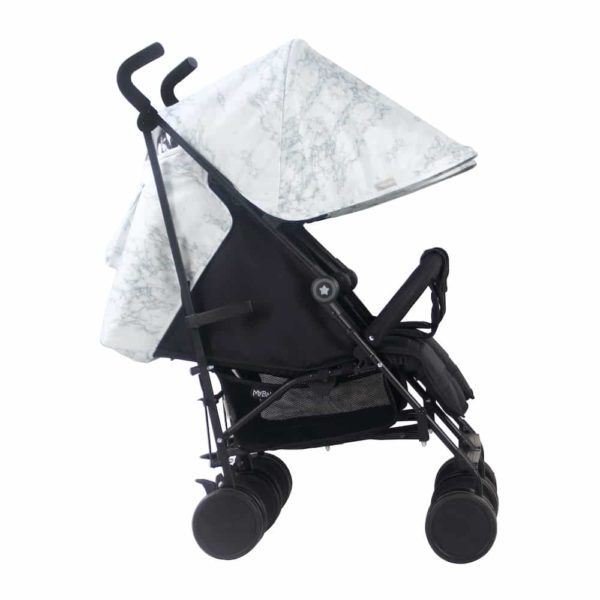 Snooki Double Twin Stroller with reversible seat liners
