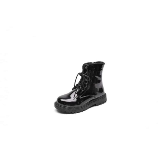 Itty Bitty Princess Black Patent Super Shine Boots