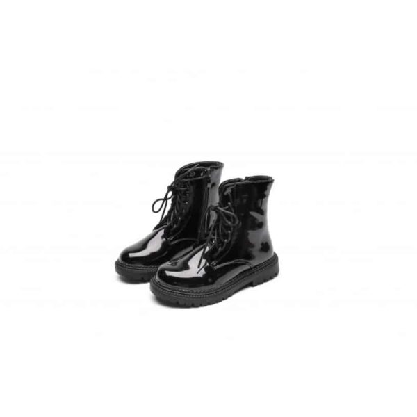 Itty Bitty Princess Black Patent Super Shine Boots