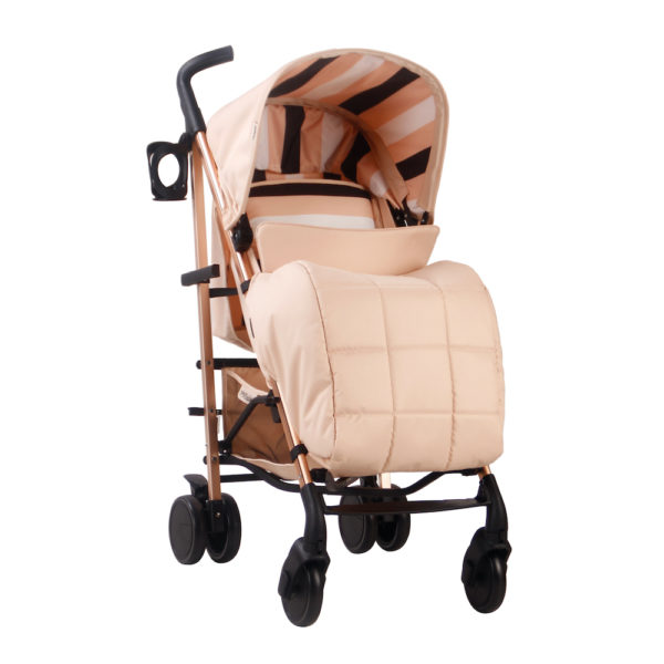 Christina Milian AMPM MB51 Blush Stripes Rose Gold Stroller