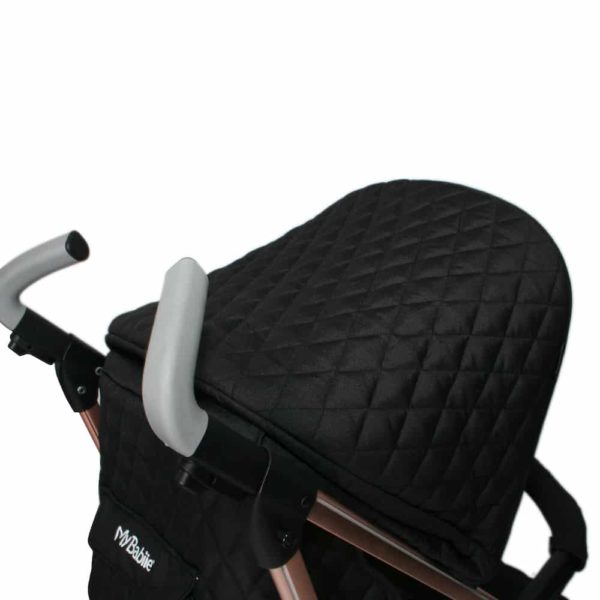 Billie Faiers MB51 Rose Gold Black Quilted Stroller