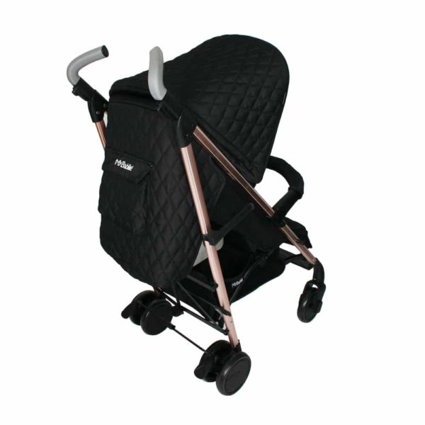 Billie Faiers MB51 Rose Gold Black Quilted Stroller