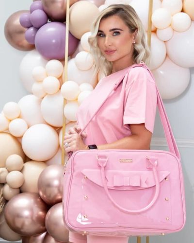 Billie Faiers Patent Pink Changing Bag