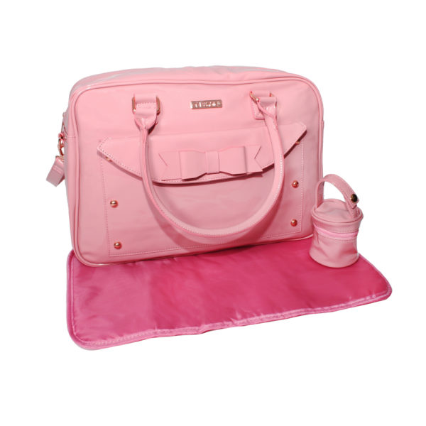 Billie Faiers Pink Patent Changing Bag