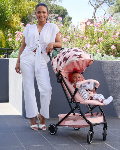 Christina Milian AMPM MBX1 Blush Camo Compact Stroller