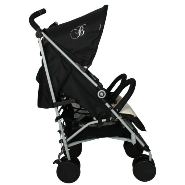 Billie Faiers MB22 Black and Cream Double Stroller