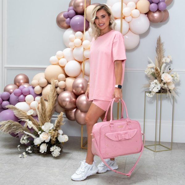 Billie Faiers Pink Patent Changing Bag