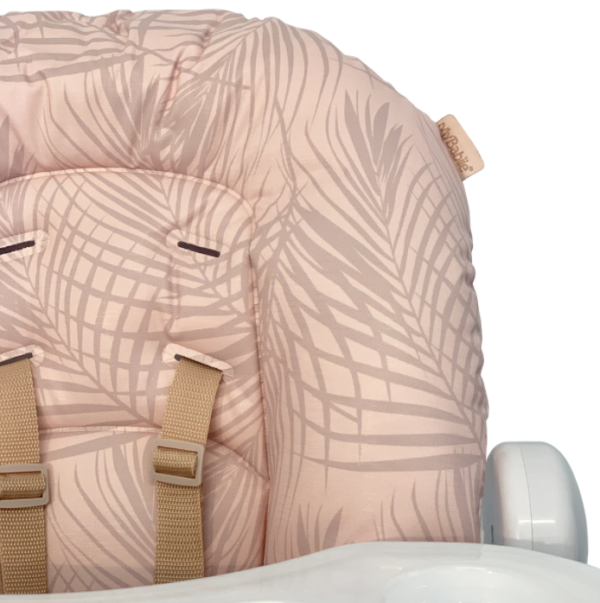 MBHC8 Premium Highchair - Samantha Faiers Rose Gold Blush Tropical - Image 4