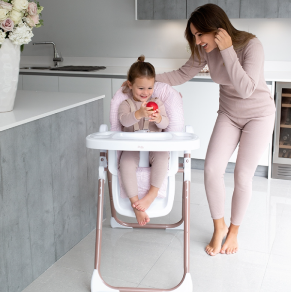 MBHC8 Premium Highchair - Samantha Faiers Rose Gold Blush Tropical - Image 3