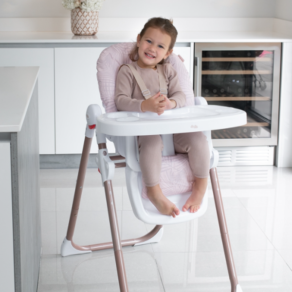 MBHC8 Premium Highchair - Samantha Faiers Rose Gold Blush Tropical - Image 2