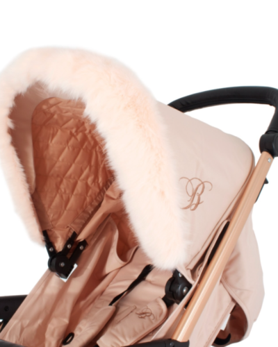 My Babiie Blush Faux Fur Hood