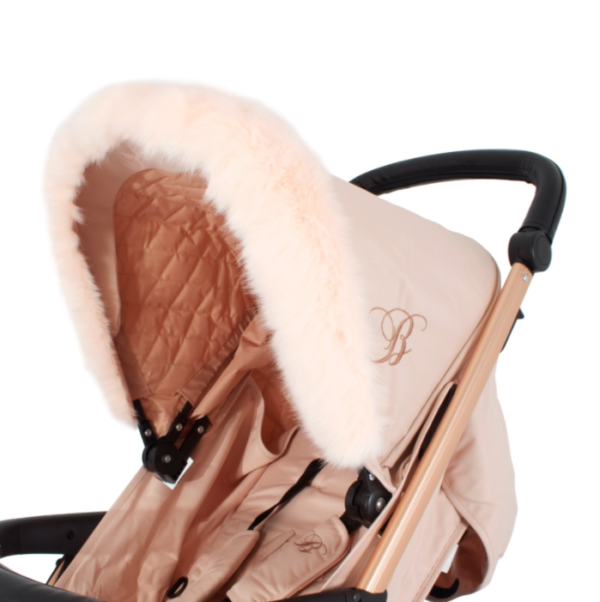 My Babiie Blush Faux Fur Hood