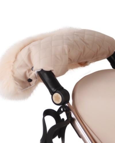 My Babiie Faux Fur Trimmed Blush Pushchair Handmuff