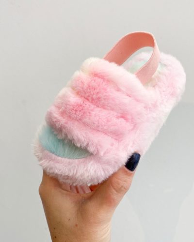 Itty Bitty Unicorn Faux Fur Cozy Winter Slippers