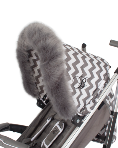 My Babiie Grey Fur Hood