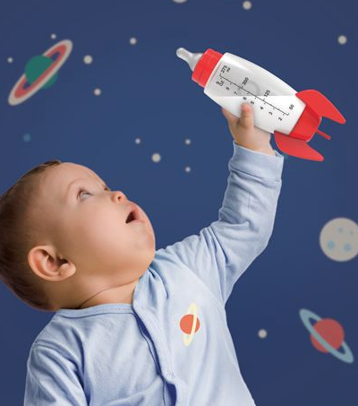 Space Rocket Baby Bottle
