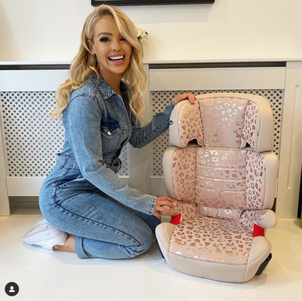 Katie Piper Blush Leopard Car Seat