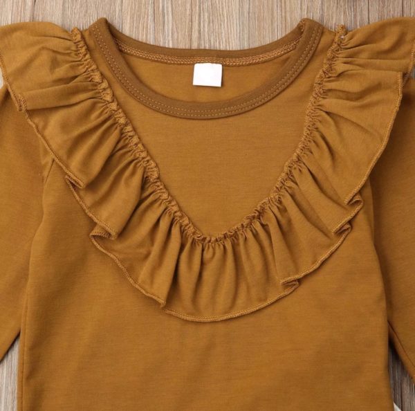 Itty Bitty Leaf Legging & Frill Top Headband Set - Image 2