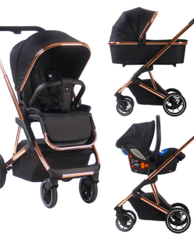 Christina Milian Belgravia Rose Gold Black Travel System