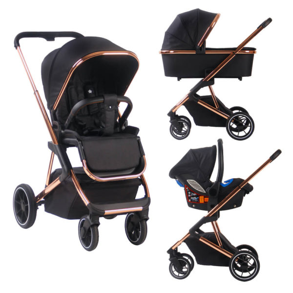 Christina Milian Belgravia Rose Gold Black Travel System