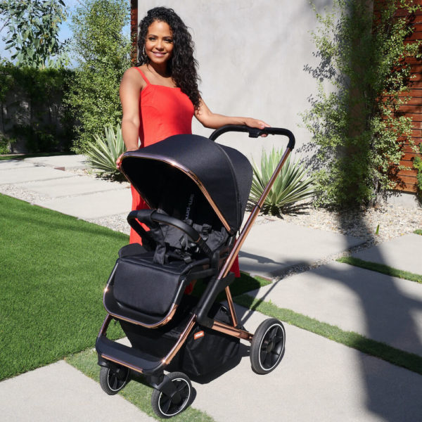 Christina Milian Belgravia Rose Gold Black Travel System