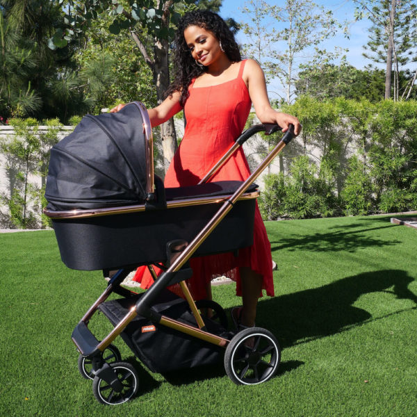 Christina Milian Belgravia Rose Gold Black Travel System