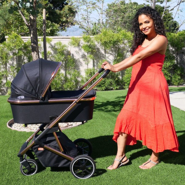 Christina Milian Belgravia Rose Gold Black Travel System