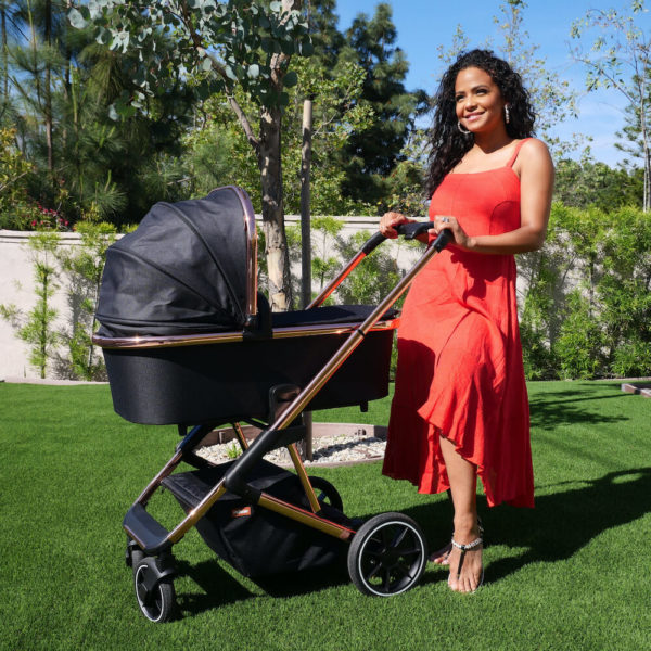 Christina Milian Belgravia Rose Gold Black Travel System