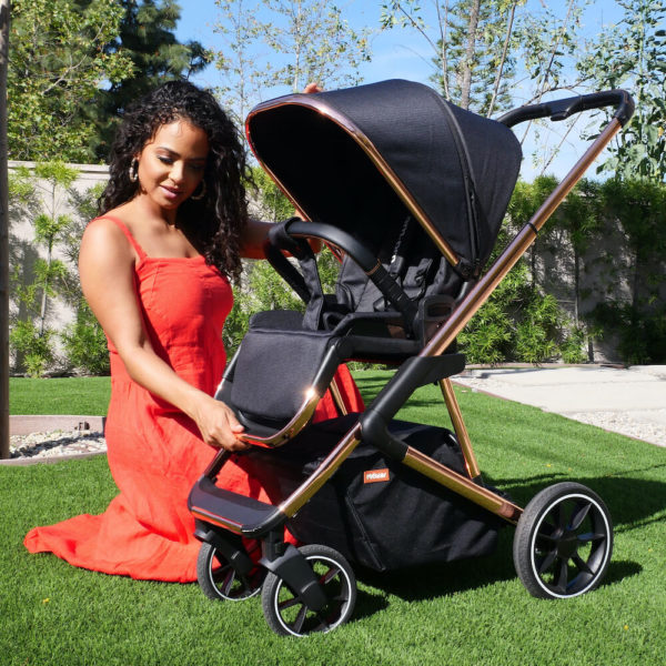 Christina Milian Belgravia Rose Gold Black Travel System