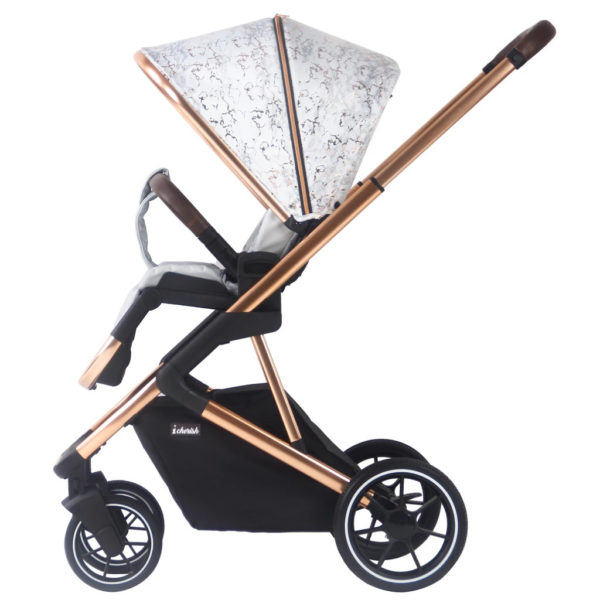 Dani Dyer Rose Gold Marble Travel System