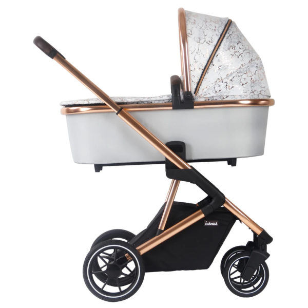 Dani Dyer Rose Gold Marble Travel System