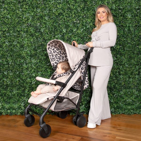 Dani Dyer MB51 Fawn Leopard Lightweight Stroller