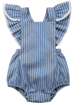 Itty Bitty Nautical Stripe Romper