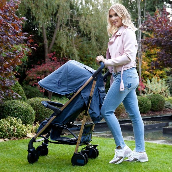 Billie Faiers Rose Gold & Navy Lightweight Stroller