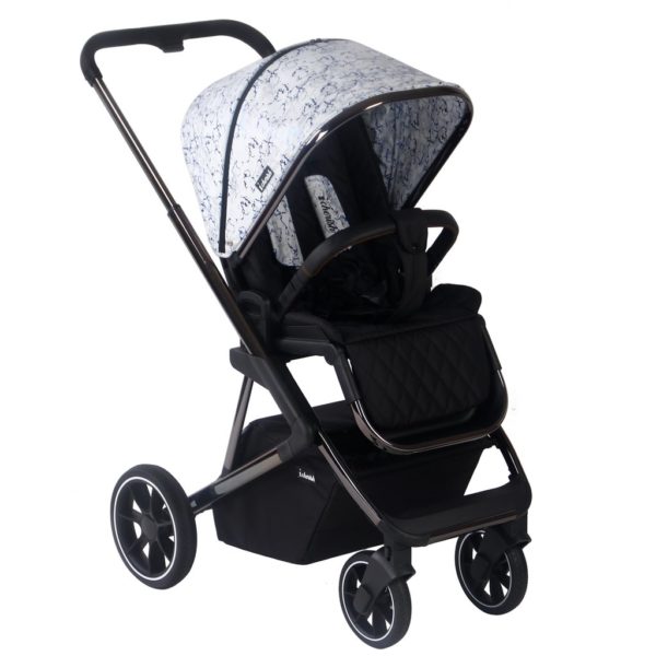 Dani Dyer Metallic Navy Marble Belgravia Travel System