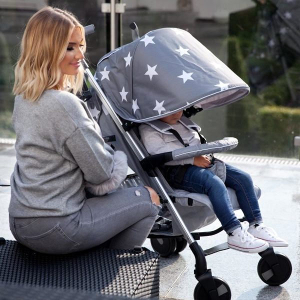 Billie Faiers MB51 Grey Stars Lightweight Stroller