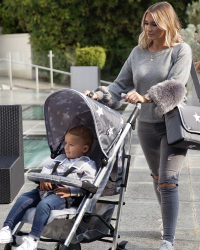 Billie Faiers MB51 Grey Stars Lightweight Stroller