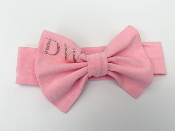 Itty Bitty Pink Personalised Bow Headband - Image 2