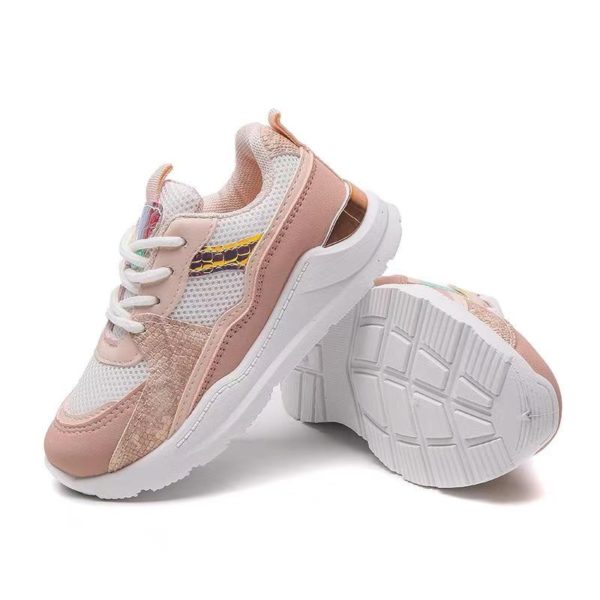 Itty Bitty Rose Gold Snakeskin & Crocodile Trainers