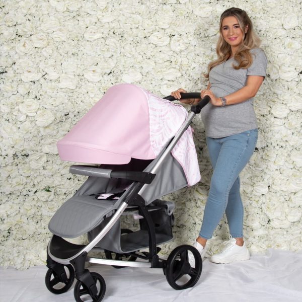 Dani Dyer MB200 Pink & Grey Travel System