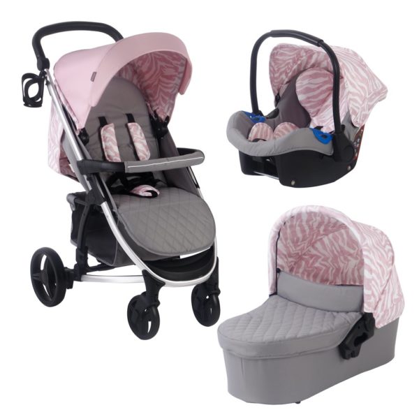 Dani Dyer MB200 Pink & Grey Travel System