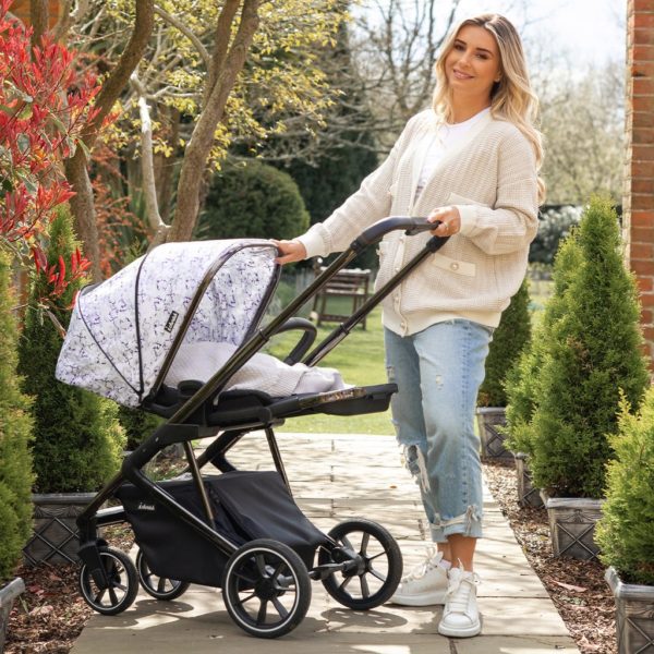 Dani Dyer Metallic Navy Marble Belgravia Travel System