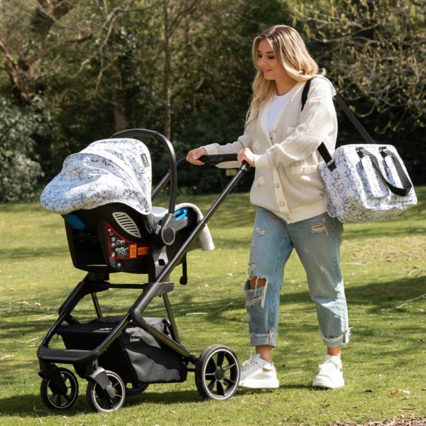 Dani Dyer Metallic Navy Marble Belgravia Travel System