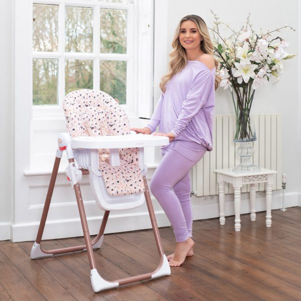 Dani Dyer Blush Leopard Premium Highchair