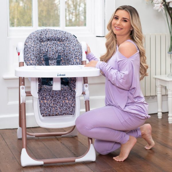 Dani Dyer Navy Leopard Premium Highchair