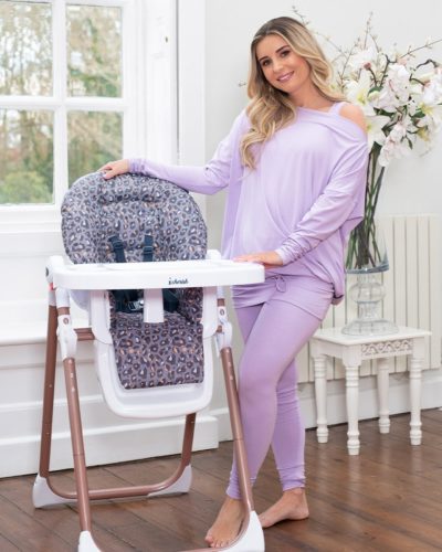 Dani Dyer Navy Leopard Premium Highchair