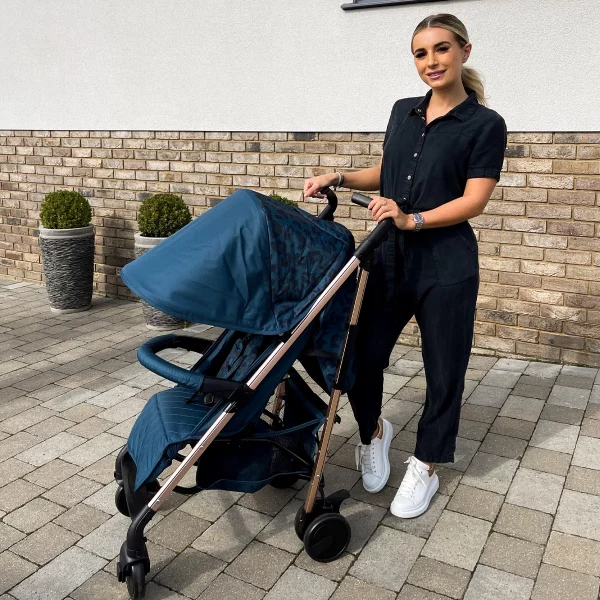 Dani Dyer MB51 Navy Leopard Lightweight Stroller